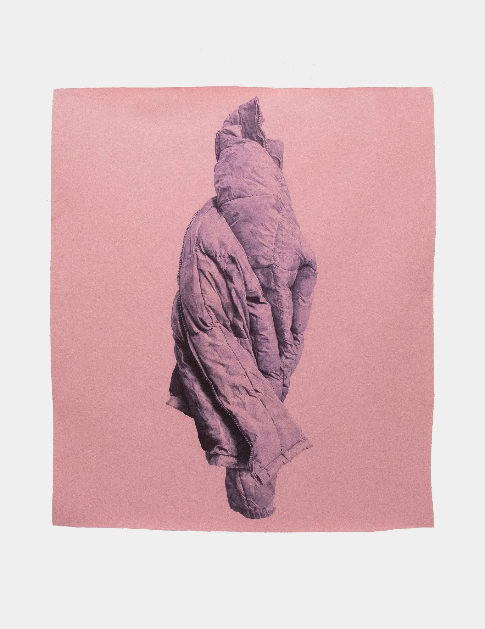 Chrysalis, Bic pen on plastic canvas, by Eduardo Pavón