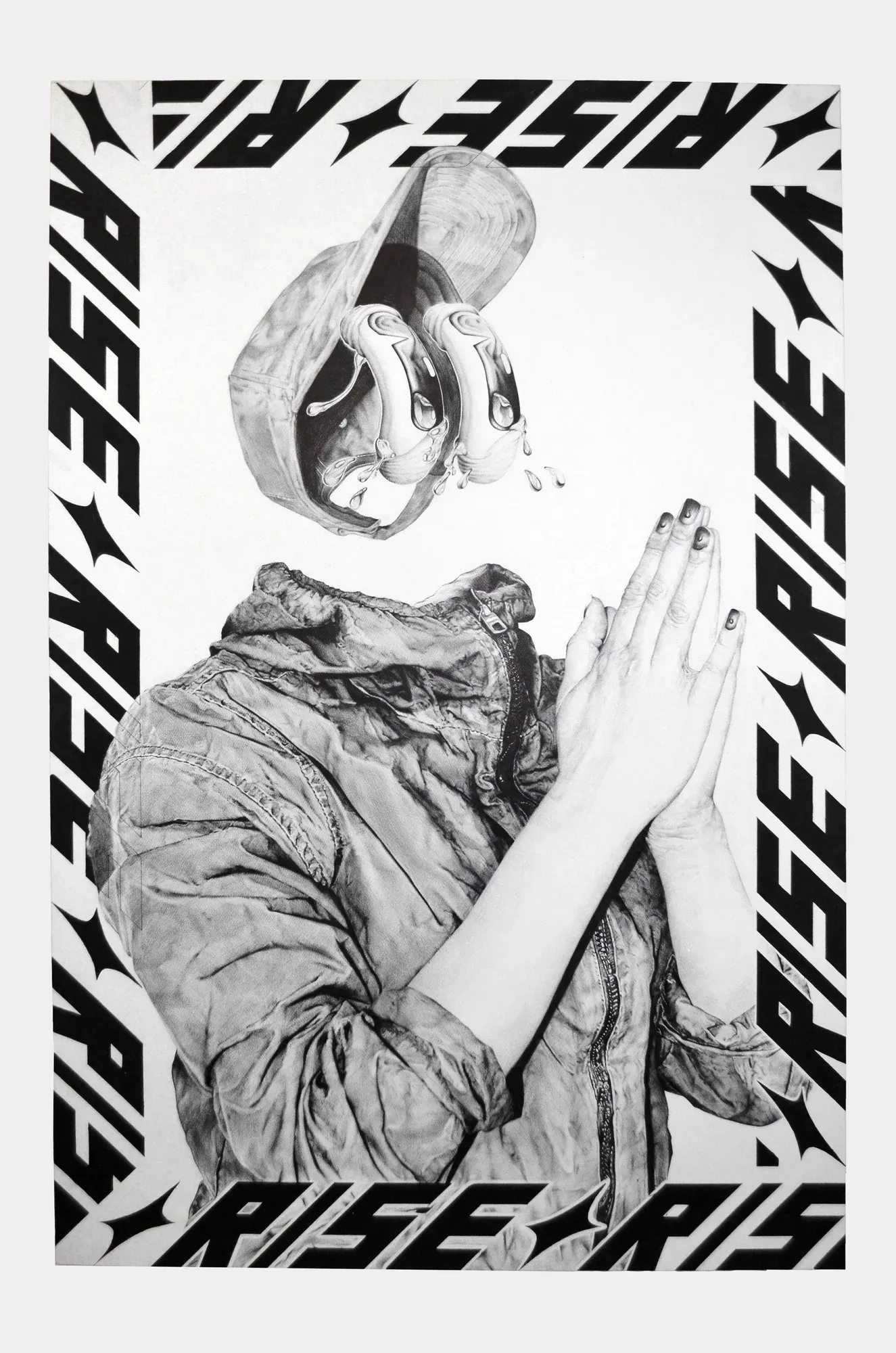 Untitled, Bic pen on paper, by Eduardo Pavón